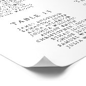 Einfache und elegante kalligraphische Hochzeitssti Poster (Ecke)