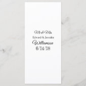 Einfache und elegante Karte für Schwarz und Weiß b (Rückseite)