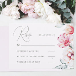 Einfache und elegante Lavender Lila UAWG RSVP Karte