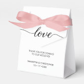 Einfache und elegante Liebe Wedding ScrIpt Persona Geschenkschachtel (Vorderseite)