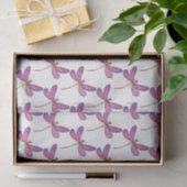 Einfache und elegante Lila Libelle Seidenpapier (Geschenk)