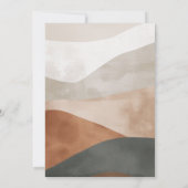 Einfache und elegante, mehrfarbige Bachelor Party Einladung (Rückseite)