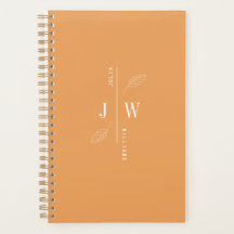 Einfache und elegante Monogram Indianergelb