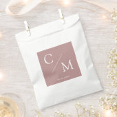 Einfache und elegante Monogramm Serviette Napkins Geschenktütchen (Ausgeschnitten)
