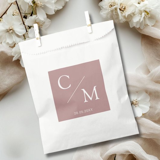 Einfache und elegante Monogramm Serviette Napkins Geschenktütchen