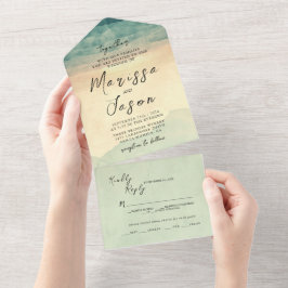 Einfache und elegante Naturerlebnisse All In One Einladung