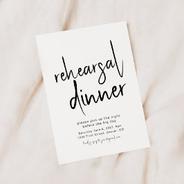 Einfache und elegante Probe Dinner Einladung