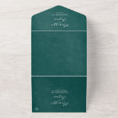 Einfache und elegante Rustikale Grüne Hochzeit All In One Einladung (Außenbereich)