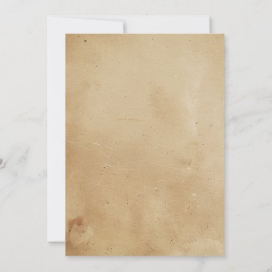 Einfache und elegante rustikale Taufe für Mädchen Einladung (Rückseite)