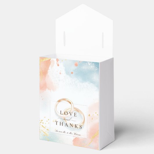 Einfache und elegante, sanfte, schicke Farben Geschenkschachtel (Geöffnet)