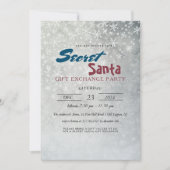 Einfache und elegante Schneeflocken Geheimnisvolle Einladung (Vorderseite)