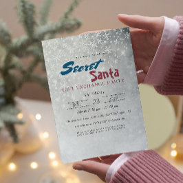 Einfache und elegante Schneeflocken Geheimnisvolle Einladung