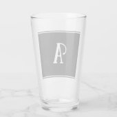 Einfache und elegante Schwarz-Weiß-Eigenart Glas (Rückseite)