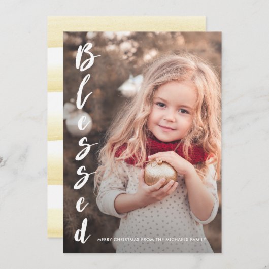 Einfache und elegante Soft Watercolor Weihnachten (Vorne/Hinten)