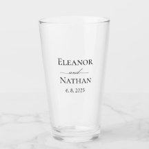 Einfache und elegante Sommerhochzeit-Glass-Cup