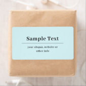 Einfache und elegante Textvorlage | Babyblau (Insitu)