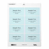 Einfache und elegante Textvorlage | Babyblau (Vorne)