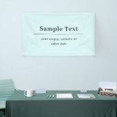 Einfache und elegante Textvorlage | Babyblau Banner (Messeveranstaltung)