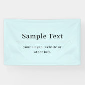Einfache und elegante Textvorlage | Babyblau Banner (Horizontal)