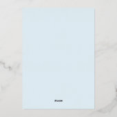 Einfache und elegante Typografie Einladung (Rückseite)