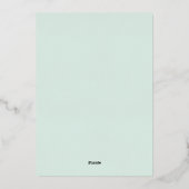 Einfache und elegante Typografie Einladung (Rückseite)