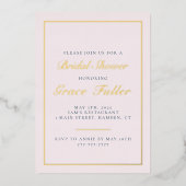 Einfache und elegante Typografie Einladung (Vorderseite)