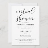 Einfache und elegante virtuelle Dusche Einladung (Vorderseite)