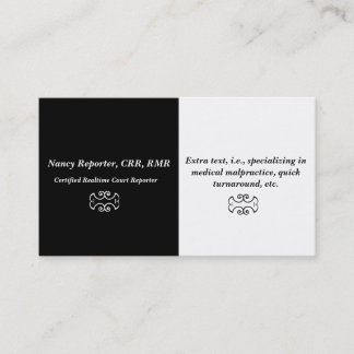 Einfache und elegante visitenkarte