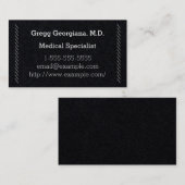 Einfache und elegante Visitenkarte für medizinisch (Vorne/Hinten)