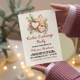 Einfache und elegante Weihnachts-Cookie-Exchange Einladung
