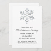 Einfache und elegante Weihnachts-Party Einladung (Vorne/Hinten)