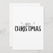 Einfache und elegante Weihnachtskarte Feiertagskarte (Vorne/Hinten)