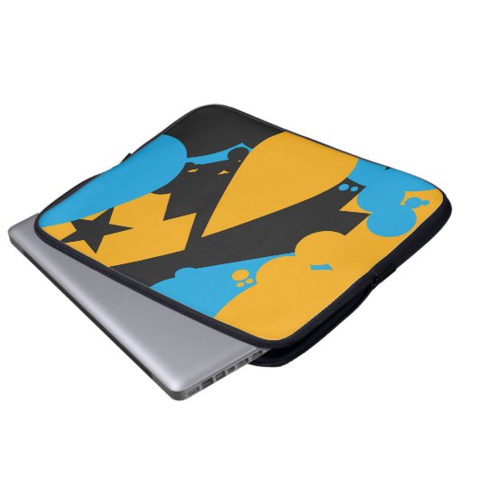 Einfache und fette Tränen Laptopschutzhülle (Vorne Knopf)