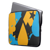 Einfache und fette Tränen Laptopschutzhülle (Vorderseite Links)