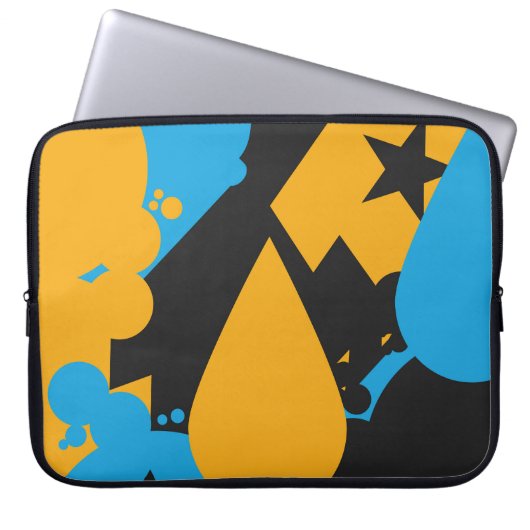 Einfache und fette Tränen Laptopschutzhülle (Vorderseite)