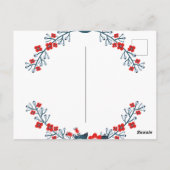 Einfache und fröhliche Weihnachten Postkarte (Rückseite)