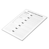 Einfache und funktionelle Unterlage am Montag Notizblock (angewinkelt)