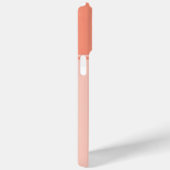 Einfache und Hübsche Lachs Rosa Streifen Monogramm Case-Mate iPhone Hülle (Rückseite / Rechts)