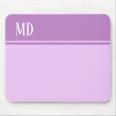 Einfache und Hübsche Lila Strickmonogramm Mousepad (Vorne)