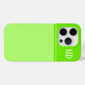 Einfache und Hübsche Monografie Case-Mate iPhone Hülle (Rückseite (Horizontal))