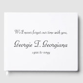 Einfache und individuelle Condolences Gästebuch (Vorderseite)