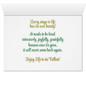 Einfache und inspirierende Naturschutzkarte (Innenansicht Horizontal (Unten))