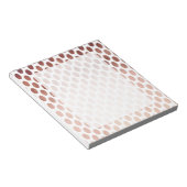 einfache und klare Imitate Rose Goldpolka-Punktmus Notizblock (angewinkelt)