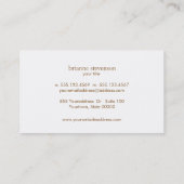 Einfache und klassische Beauty Light Gray Minimali Visitenkarte (Rückseite)