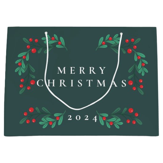 Einfache und klassische Blumenbehängung für den Ur Große Geschenktüte (Vorderseite)