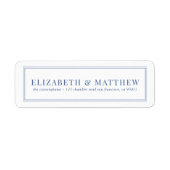 Einfache und klassische Rücksendeadresse (Vorne)