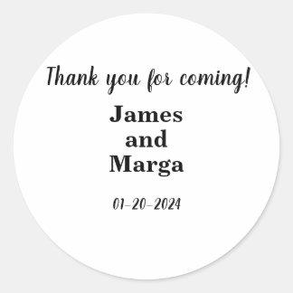 Einfache und klassische Rundaufkleber Runder Aufkleber