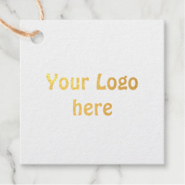 einfache und minimale Hinzufügen von Logo-Textdeta Geschenkanhänger