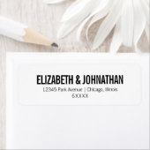 Einfache und minimale Typografie-Hochzeitadresse (Insitu)