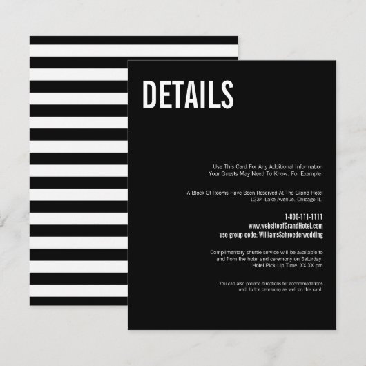 Einfache und minimale Typografie-Merkkarte Begleitkarte (Vorne/Hinten)